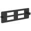 Планка для 4-х адаптеров оптических SC-Duplex черная