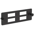 Планка для 4-х адаптеров оптических SC-Duplex черная
