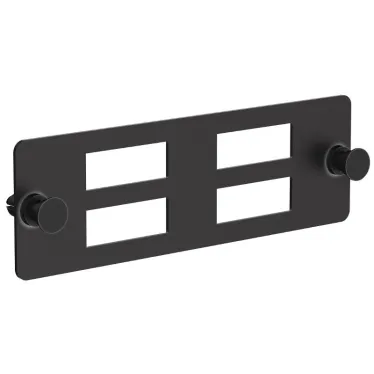 Планка для 4-х адаптеров оптических SC-Duplex черная