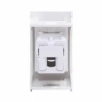 Розетка телефонная RJ12 Viva белая 1 модуль