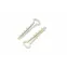 Дюбель-хомут нейлоновый 5-10 мм. прямоугольный. белый (100 шт/уп)