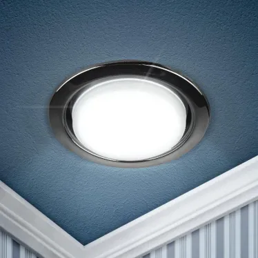 Светильник встраиваемый KL35 BK /1 (к) под лампу Gx53 220V 13W черный металл (80/1680)