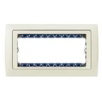 Рамка с суппортом на 8 узких модулей, S82C, сл.кость - сл.кость