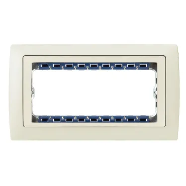 Рамка с суппортом на 8 узких модулей, S82C, сл.кость - сл.кость