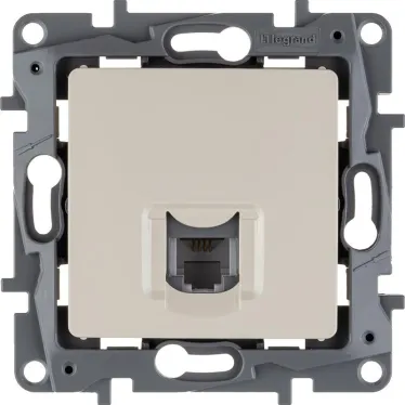 ETIKA Розетка телефонная RJ11 слоновая кость