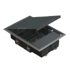 Connect Люк на 2 CIMA-модуля (4 модуля 45х45 мм) горизонтального подключения глубина 69мм посадка 250х178мм серый