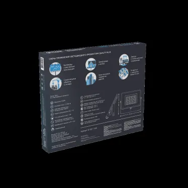 Прожектор светодиодный ДО 100 Вт 12000 лм 6500К AC 220В IP65 210х32х283мм матрированное закаленное стекло Qplus Gauss