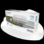 Светильник светодиодный ДБП 15 Вт 1200 лм 6500К AC 220В Белый IP65 овал 200х98х46мм Пластик ЖКХ Elementary Gauss