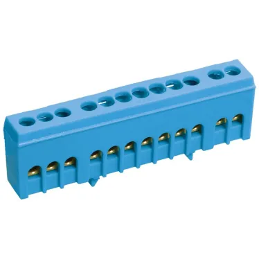 Шина N ноль корпусный изолятор на DIN-рейку ШНИ-6х9-16-К-С