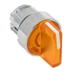 Механизм переключателя исполнительный ХB4 желтый на 3 положения возвратный без фиксации с подсветкой с короткой ручкой PROxima