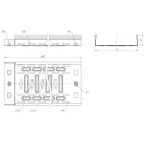 Лоток перфорированный 50х300х3000-0,55мм