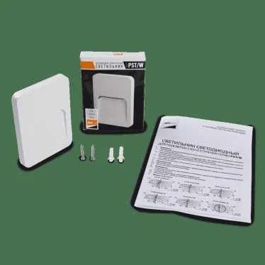 Светильник светодиодный ДВО- 2w 4000K 40Лм IP44 для фасадов, белый