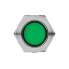 Лампа зеленая сигнальная S-Pro67 19 мм 24В