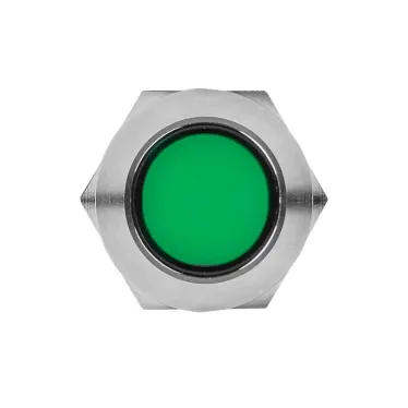 Лампа зеленая сигнальная S-Pro67 19 мм 24В