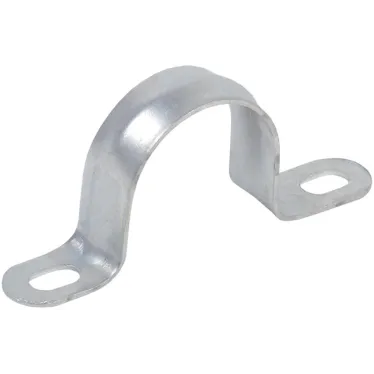 Скоба металлическая двухлапковая d25-26мм (10 шт/упак)