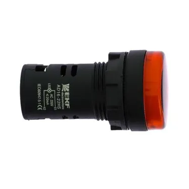 Лампа AD16-22HS LED матрица 22мм красный