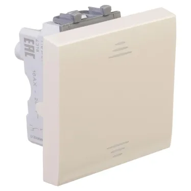 Avanti Переключатель ''Ванильная дымка'', 16A, 2 модульный