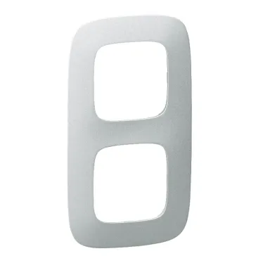 Valena ALLURE Рамка 2 поста алюминий универсальная