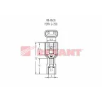 Клемма плоская полностью изолир в нейлоне РПи-м(н) 2.5-(6.3) РпИм-н 2-7-0,8 гнездо 6.6 мм, 1.5-2.5 к, REXANT