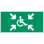 Пиктограмма Flip "Безопасная зона МГН" | V4-EM-00.0035.ADV-0032 | VARTON