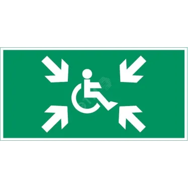 Пиктограмма Flip "Безопасная зона МГН" | V4-EM-00.0035.ADV-0032 | VARTON