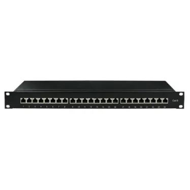 Патч-панель 19'.1U. CAT6. 24 порта RJ45. экранированная