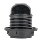 Патрон карболитовый с кольцом Е27 черный PROxima