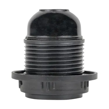 Патрон карболитовый с кольцом Е27 черный PROxima