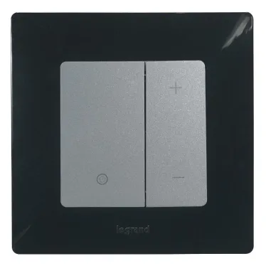 ETIKA Диммер нажимной 400Вт алюминий