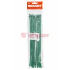 Хомут-стяжкa нeйлонoвая 300x4,8 мм, зеленая, упаковка 25 шт, REXANT