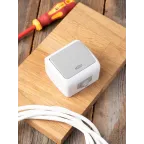 Выключатель 1-клавишный с индикатором 10А Мурманск серый