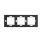 Рамка из натурального стекла, ''Avanti'', белая, 6 модулей