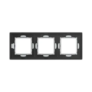 Рамка из натурального стекла, ''Avanti'', белая, 6 модулей