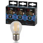 Лампа светодиодная декоративная LED 9 Вт 1170Лм 4000К шар, филамент нейтральный E27 230В F-LED P45-9w-840-E27