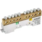 TEKFOR Шина PE земля неизолированная на универсальном держателе 8х12-10-Ж IEK