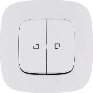 Valena ALLURE Переключатель двухклавишный 10АХ 250В с подсветкой С лицевой панелью Белый