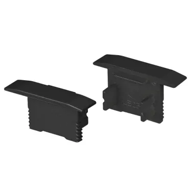 Заглушка SL-SLIM-H13M-F25 BLACK глухая (пластик)