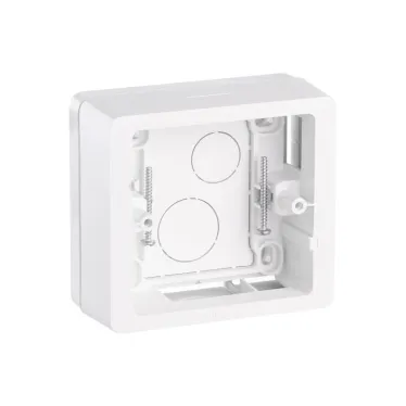 Celiane Коробка 1 пост накладная белая