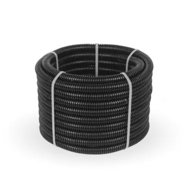 Труба гофрированная ПНД легкая безгалогенная (HF) стойкая к ультрафиолету с зондом д25