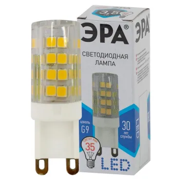 Лампа светодиодная LED JCD-3,5W-CER-840-G9 (диод, капсула, 3,5Вт, нейтр, G9) (100/1000/30000)