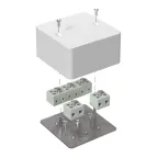 Коробка огнестойкая для кабель-канала 40-0460-FR6.0-10 Е15-Е120 85х85х45