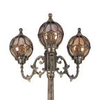 Светильник НТУ-3х60w столб Е27 IP44 черное золото