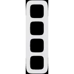 Valena ALLURE Рамка 4 поста белая универсальная