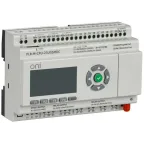 Микро ПЛК. Расширяемая версия. Со встроенным экраном. 10 дискретных входов (4 как U/I, 2 как 0-10В, 4 до 60кГц), 2 транзисторных выхода до 10кГц, 8 релейных выходов. RTC. SD карта. RS485. Ethernet. GSM/LTE. Напряжение питания 24В DC