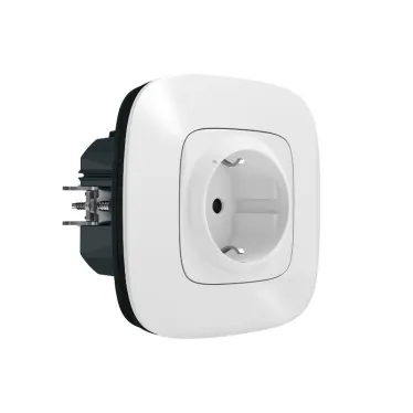 Valena Allure with NETATMO Умная розетка 2К+З 16А 230В. Цвет Белый