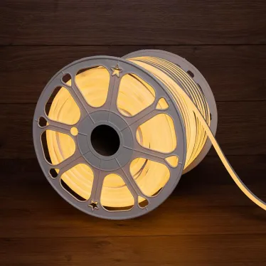 Гибкий неон LED SMD 8х16 мм, тёплый белый, 120 LED/м, 100 м