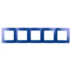 Рамка на 5 постов, Эра12, ультрамарин, 12-5005-29