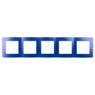 Рамка на 5 постов, Эра12, ультрамарин, 12-5005-29