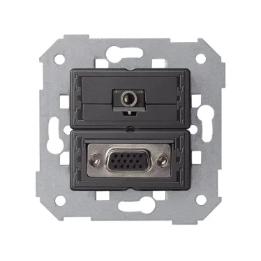 Коннектор VGA HD15, мама + мини-джек 3,5мм, S82, S82N, 82 Detail