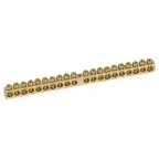 Шина NO-122-19 PEN земля-ноль 6х9мм 20/1 латунная с креплениями по центру